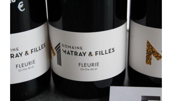 5 flessen à 75cl rode wijn, Domaine Matry & Filles, Fleurie, 2020
